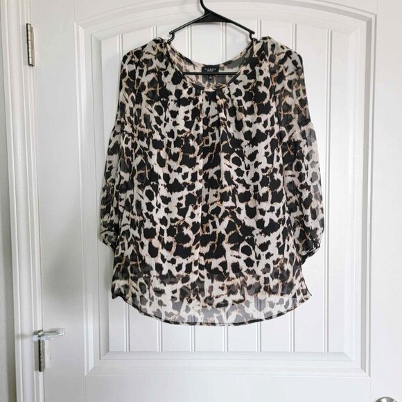 Talbots Tops - 🔥5 FOR $25🔥Talbots Silk Leopard Blouse